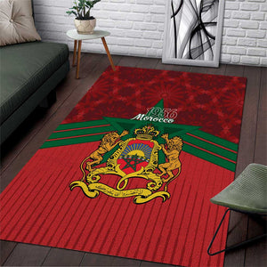 Afro Morocco Independence Day Area Rug 1956 Proud Islamic Pattern - African Pride