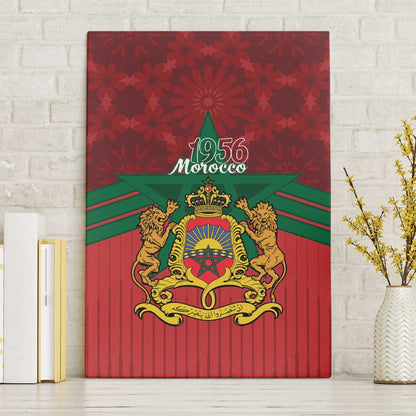 Afro Morocco Independence Day Canvas Wall Art 1956 Proud Islamic Pattern - African Pride