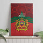 Afro Morocco Independence Day Canvas Wall Art 1956 Proud Islamic Pattern - African Pride