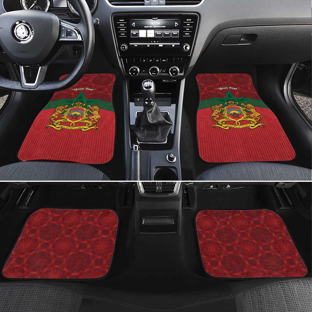 Personalized Afro Morocco Independence Day Car Mats 1956 Proud Islamic Pattern - African Pride