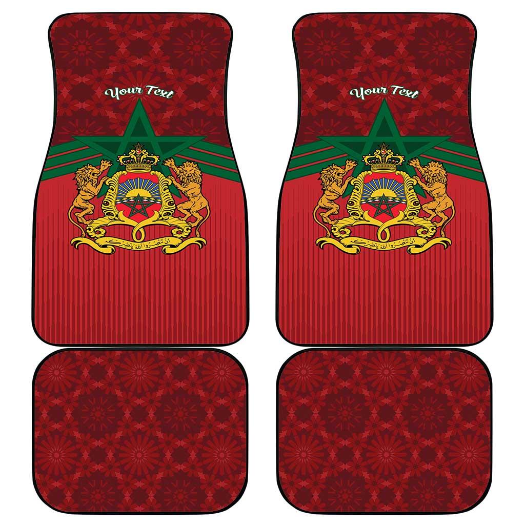 Personalized Afro Morocco Independence Day Car Mats 1956 Proud Islamic Pattern - African Pride