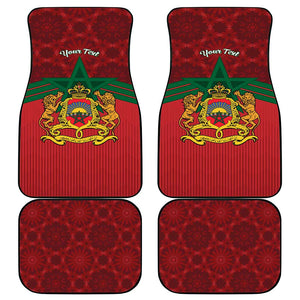 Personalized Afro Morocco Independence Day Car Mats 1956 Proud Islamic Pattern - African Pride