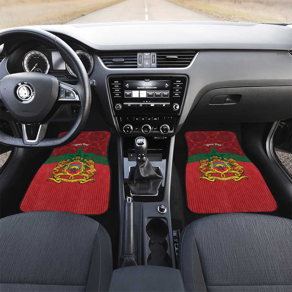 Personalized Afro Morocco Independence Day Car Mats 1956 Proud Islamic Pattern - African Pride