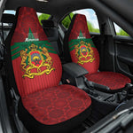 Afro Morocco Independence Day Car Seat Cover 1956 Proud Islamic Pattern - African Pride