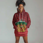 Personalized Afro Morocco Independence Day Hoodie Dress 1956 Proud Islamic Pattern - African Pride