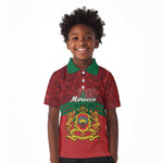 Personalized Afro Morocco Independence Day Kid Polo Shirt 1956 Proud Islamic Pattern - African Pride