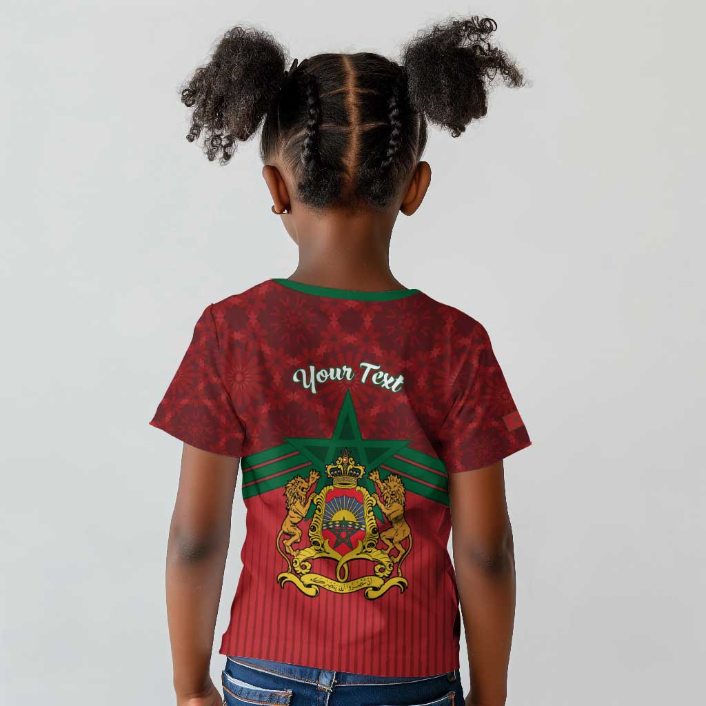 Personalized Afro Morocco Independence Day Kid T shirt 1956 Proud Islamic Pattern - African Pride