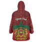 Personalized Afro Morocco Independence Day Kid Wearable Blanket Hoodie 1956 Proud Islamic Pattern - African Pride