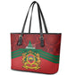 Afro Morocco Independence Day Leather Tote Bag 1956 Proud Islamic Pattern - African Pride