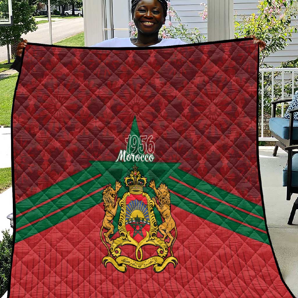 Afro Morocco Independence Day Quilt 1956 Proud Islamic Pattern - African Pride