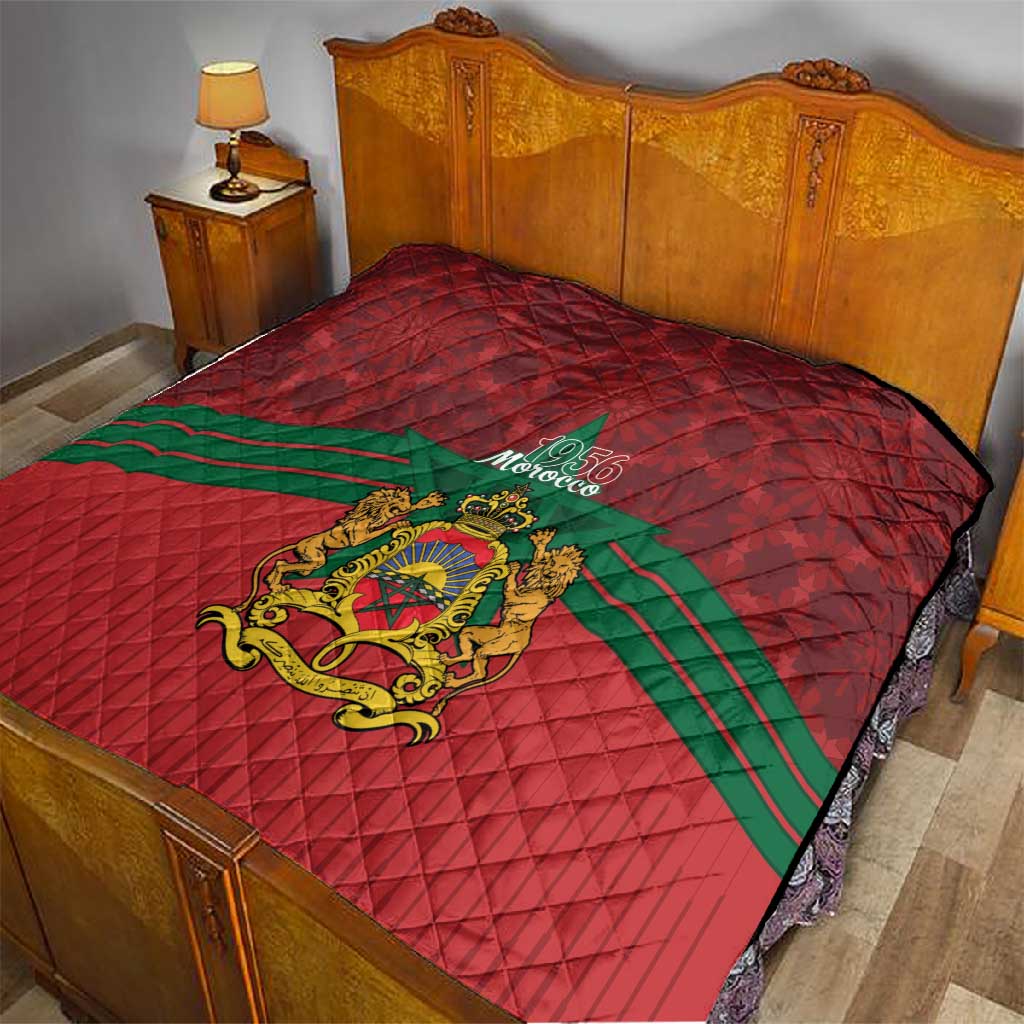 Afro Morocco Independence Day Quilt 1956 Proud Islamic Pattern - African Pride