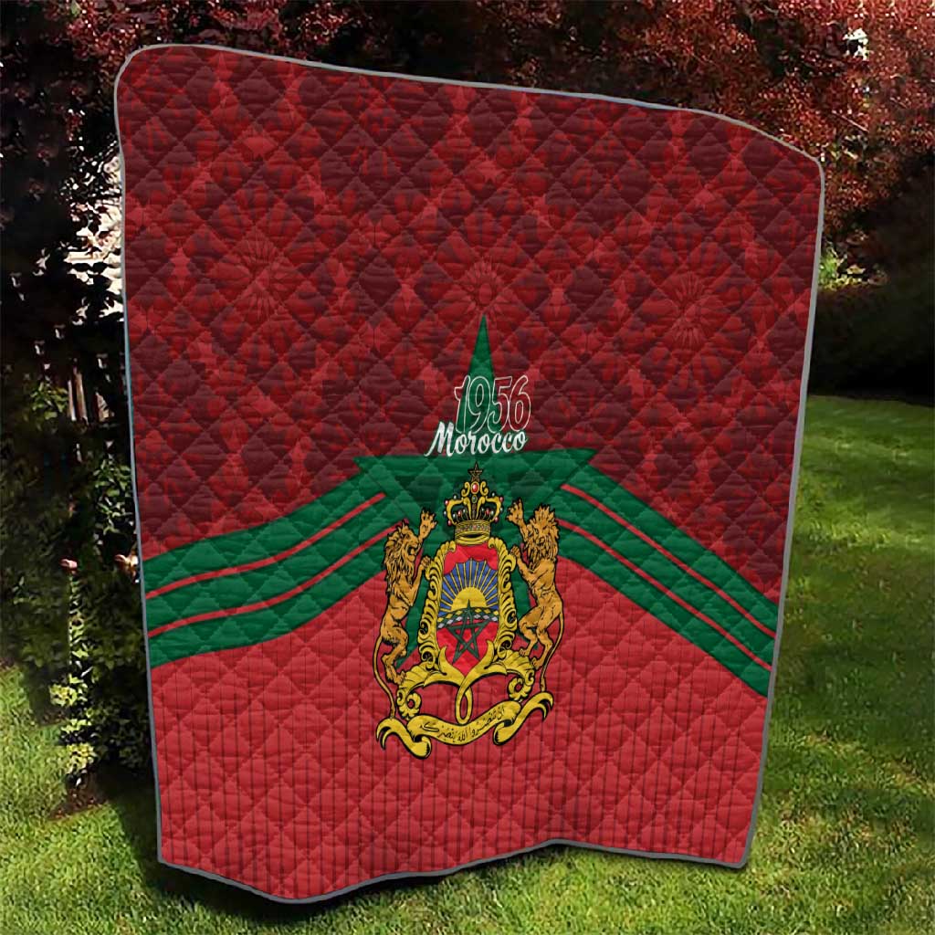 Afro Morocco Independence Day Quilt 1956 Proud Islamic Pattern - African Pride