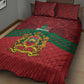 Afro Morocco Independence Day Quilt Bed Set 1956 Proud Islamic Pattern - African Pride