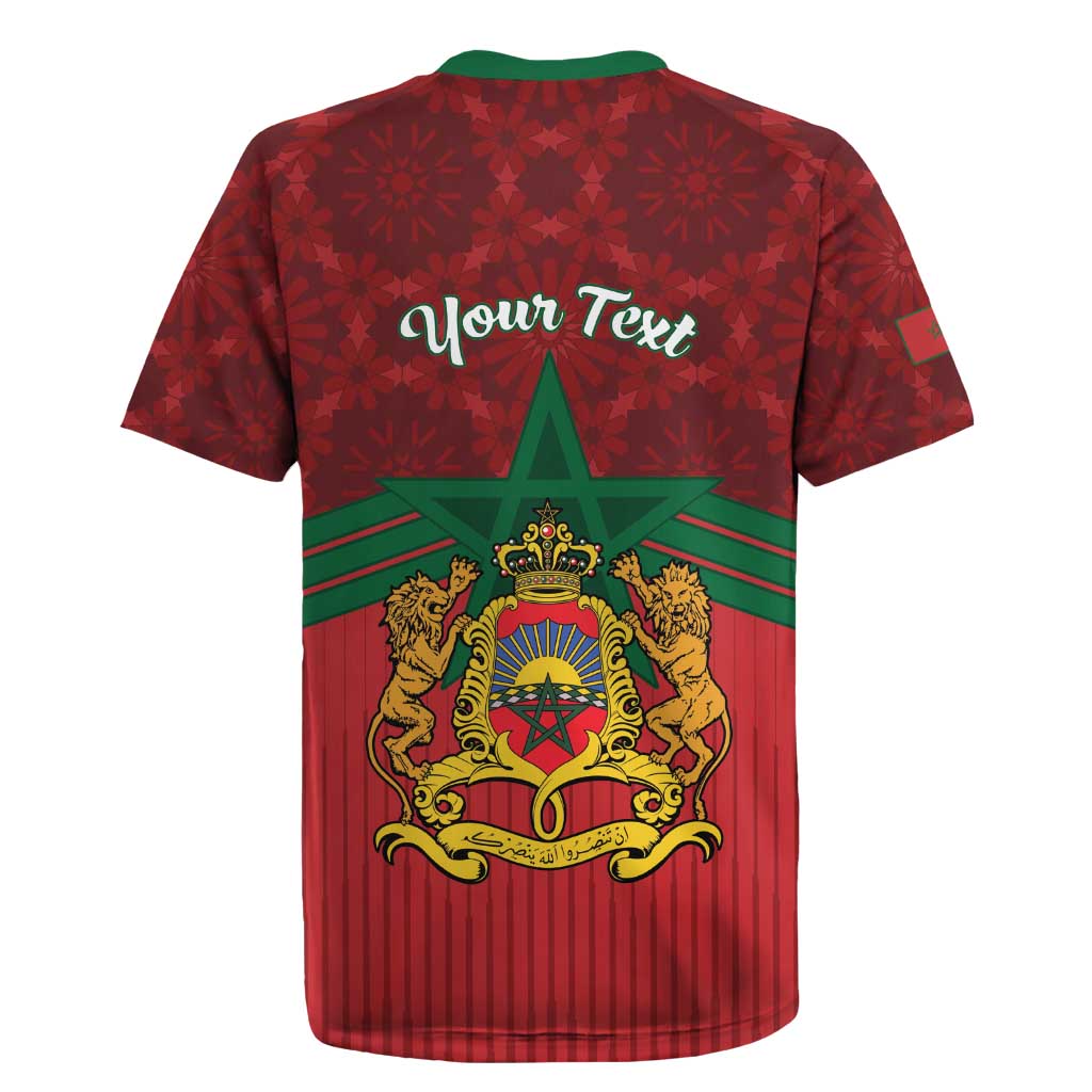 Personalized Afro Morocco Independence Day Rugby Jersey 1956 Proud Islamic Pattern - African Pride