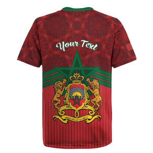 Personalized Afro Morocco Independence Day Rugby Jersey 1956 Proud Islamic Pattern - African Pride