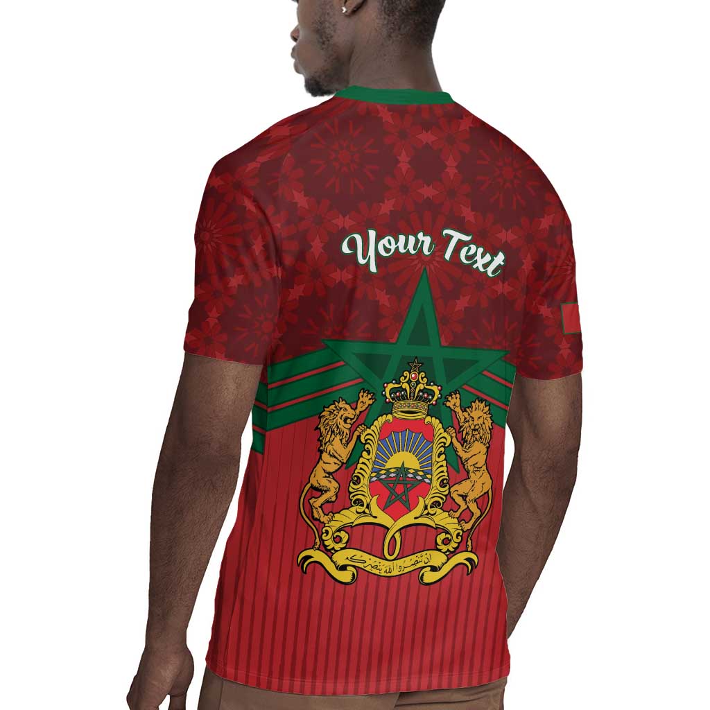 Personalized Afro Morocco Independence Day Rugby Jersey 1956 Proud Islamic Pattern - African Pride