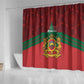 Afro Morocco Independence Day Shower Curtain 1956 Proud Islamic Pattern - African Pride