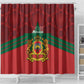 Afro Morocco Independence Day Shower Curtain 1956 Proud Islamic Pattern - African Pride