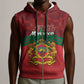 Personalized Afro Morocco Independence Day Sleeveless Zip Hoodie 1956 Proud Islamic Pattern - African Pride