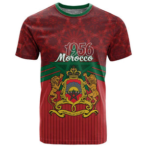 Personalized Afro Morocco Independence Day T shirt 1956 Proud Islamic Pattern - African Pride