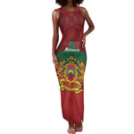 Personalized Afro Morocco Independence Day Tank Maxi Dress 1956 Proud Islamic Pattern - African Pride