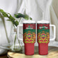 Personalized Afro Morocco Independence Day Tumbler With Handle 1956 Proud Islamic Pattern - African Pride