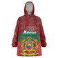 Personalized Afro Morocco Independence Day Wearable Blanket Hoodie 1956 Proud Islamic Pattern - African Pride