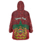Personalized Afro Morocco Independence Day Wearable Blanket Hoodie 1956 Proud Islamic Pattern - African Pride