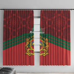 Afro Morocco Independence Day Window Curtain 1956 Proud Islamic Pattern - African Pride