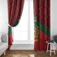 Afro Morocco Independence Day Window Curtain 1956 Proud Islamic Pattern - African Pride