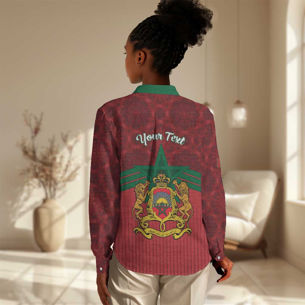Personalized Afro Morocco Independence Day Women Casual Shirt 1956 Proud Islamic Pattern - African Pride