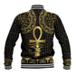 Afro Ancient Egypt Ankh and Eye Of Horus Baseball Jacket Egyptian Hieroglyphs