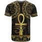 Afro Ancient Egypt Ankh and Eye Of Horus T shirt Egyptian Hieroglyphs