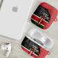 Kenya Jamhuri Day AirPods Case One People One Nation Massai Shuka Pattern