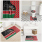 Kenya Jamhuri Day Bathroom Set One People One Nation Massai Shuka Pattern