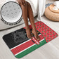 Kenya Jamhuri Day Bathroom Set One People One Nation Massai Shuka Pattern