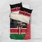 Afro Jamhuri ya Kenya Bedding Set One People One Nation Massai Shuka Pattern - African Pride
