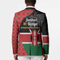 Kenya Jamhuri Day Blazer One People One Nation Massai Shuka Pattern