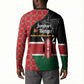 Kenya Jamhuri Day Button Sweatshirt One People One Nation Massai Shuka Pattern