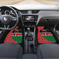 Afro Jamhuri ya Kenya Car Mats One People One Nation Massai Shuka Pattern - African Pride
