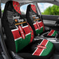 Afro Jamhuri ya Kenya Car Seat Cover One People One Nation Massai Shuka Pattern - African Pride