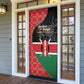 Kenya Jamhuri Day Door Cover One People One Nation Massai Shuka Pattern