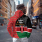 Afro Jamhuri ya Kenya Hoodie One People One Nation Massai Shuka Pattern - African Pride