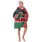 Afro Jamhuri ya Kenya Kid Wearable Blanket Hoodie One People One Nation Massai Shuka Pattern - African Pride