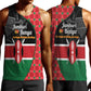 Afro Jamhuri ya Kenya Men Tank Top One People One Nation Massai Shuka Pattern - African Pride