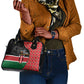 Afro Jamhuri ya Kenya Shoulder Handbag One People One Nation Massai Shuka Pattern - African Pride