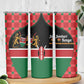 Afro Jamhuri ya Kenya Skinny Tumbler One People One Nation Massai Shuka Pattern - African Pride