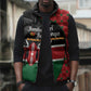 Kenya Jamhuri Day Sleeveless Puffer Jacket One People One Nation Massai Shuka Pattern