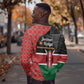 Afro Jamhuri ya Kenya Sweatshirt One People One Nation Massai Shuka Pattern - African Pride
