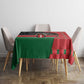 Afro Jamhuri ya Kenya Tablecloth One People One Nation Massai Shuka Pattern - African Pride